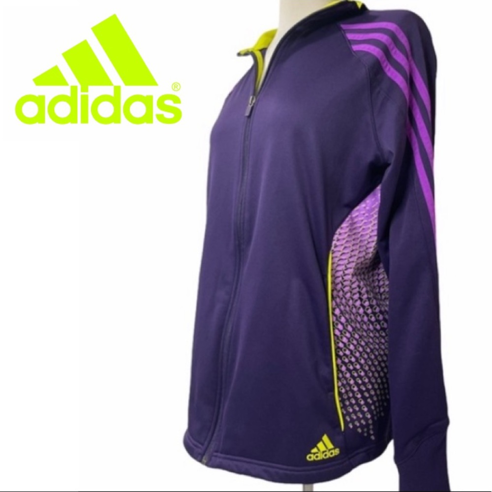 Adidas Zip Up Athletic Jacket Dri Fit Adidas